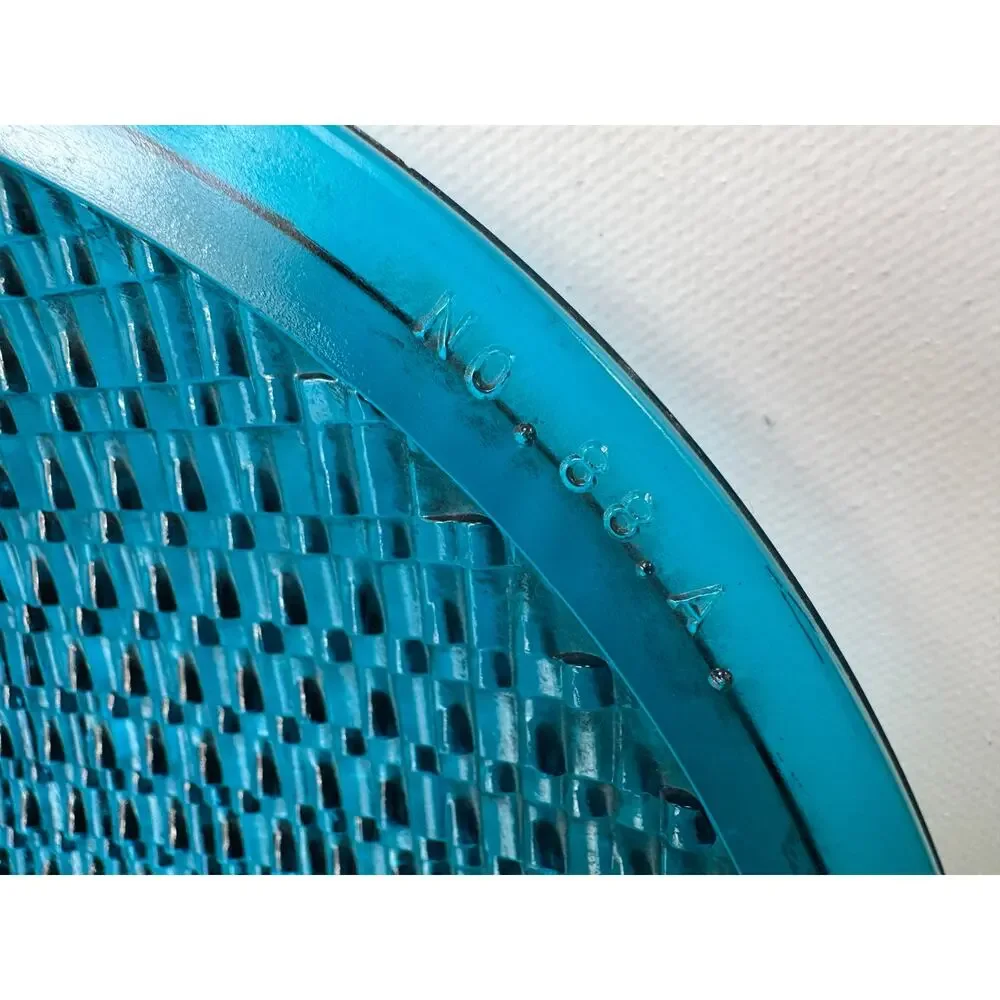 Vintage Kopp/Eagle Glass Prismatic Signal Lens Aqua Blue 8.25”